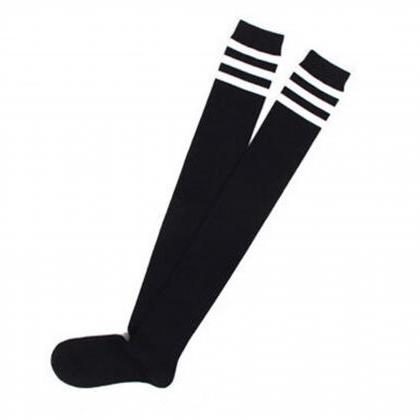 Black Socks With Stripes